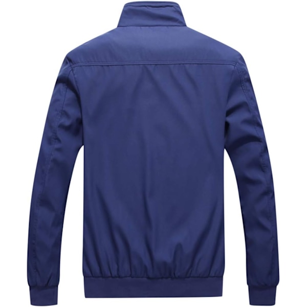 Herre Sommer Bomber Jakker Casual Letvægts Vindjakke Sports Jakke Cargo Ydertøj 4XL Denim Blue