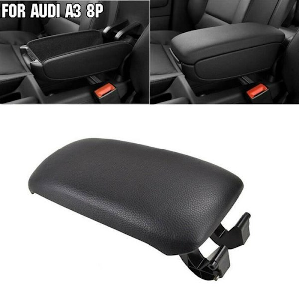 ®RisingFF PU Läder Armstödsskydd för Audi A3 8P 2003-2012