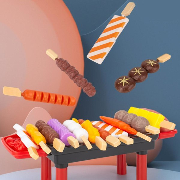 Barnlekstuga Bbq Leksak Simulering Kök Matlagning Leksak Barbe 21pcs one-size 21pcs one-size