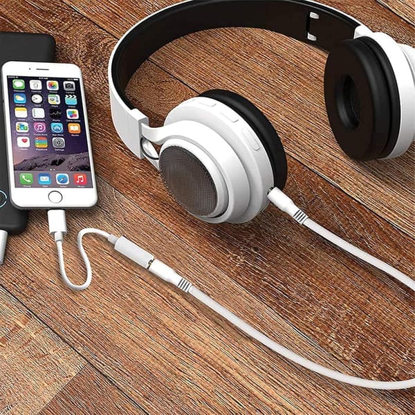 iPhone Adapter, iPhone Jack Adapter [MFi-sertifisert] Lightning til Jack 3.5mm Hodetelefon Aux Adapter Audio Dongle Konverter for iPhone-serien