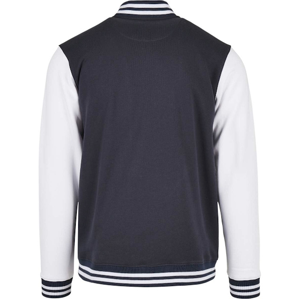 Build Your Brand Miesten Peruscollegetakki XL Navy/White