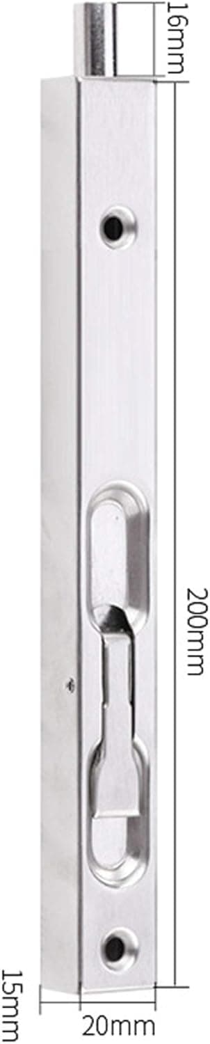 2-pack Swing Latch Guards Glidande Dörrlås - 8 tum Dolda Säkerhetsdörrar