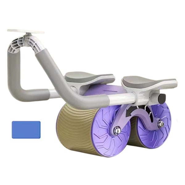 Maghjul för magmuskelträning Slimmande Fitness Abs Roller Kroppsbyggning Maghjul Magträningsutrustning Lila timer Purple timer