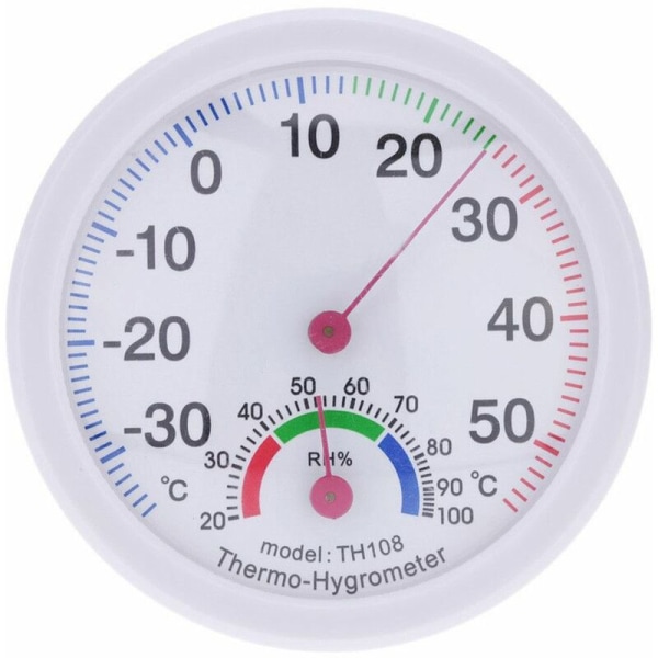 Temperatur- og luftfugtighedsmåler vit