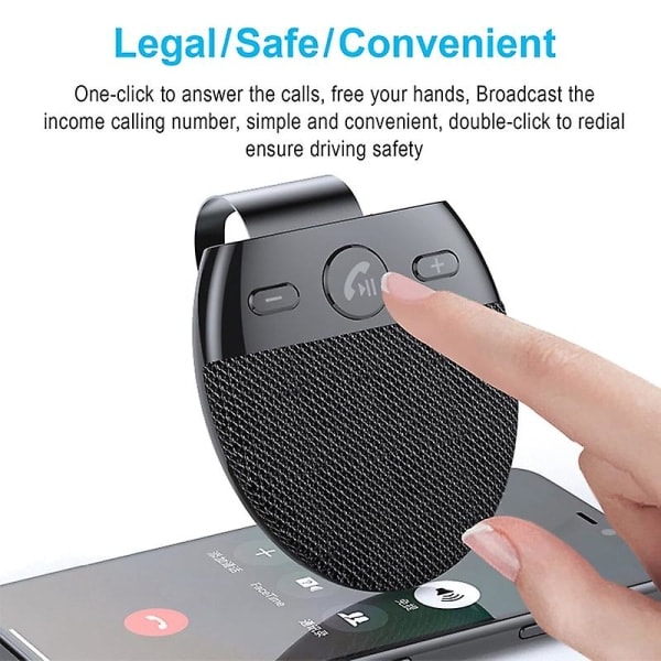 Bluetooth Auton Langaton Handsfree Kaiutinpuhelin Äänivastaanotin Auto MP3-soitin Mikrofonituella