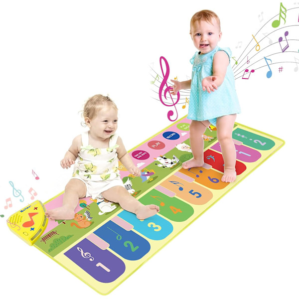 Piano Music Dance Mat, Educational Music Toys for 2-6 Year Old Girls Boys Kids Gifts for 2-6 year Old Birthday Present