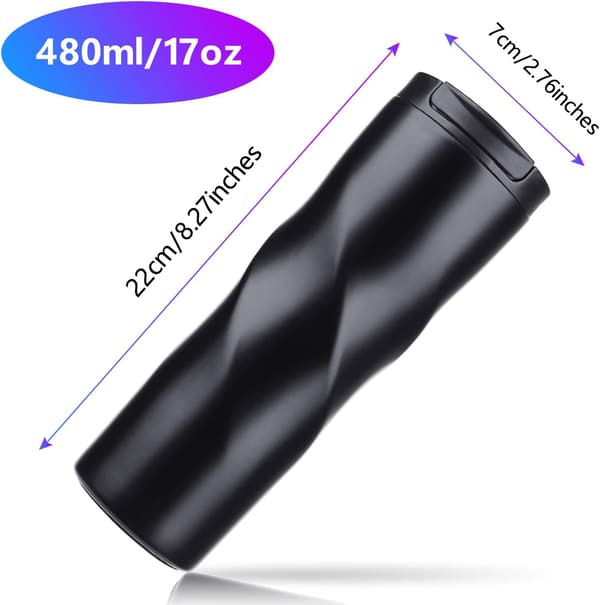Kaffebeger, 480ml Termos Reisekopp