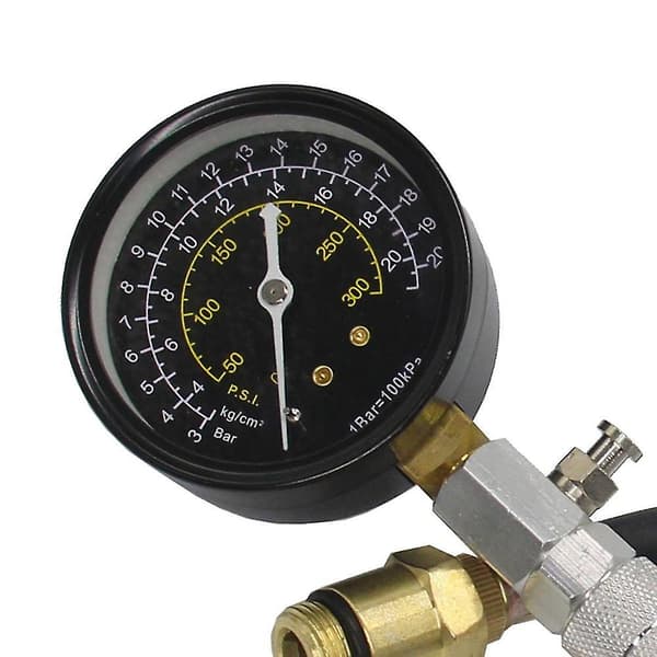 Motorkompressionstestare Testmätare Kontroll Testverktygssats Passar 14mm 18mm Auto Diagnostisk Ser