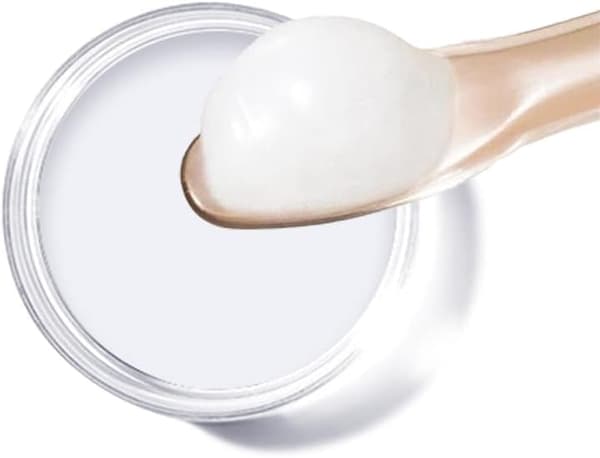 4 stk. klare tomme plastikbøtter til ansigtscreme, prøvemakeup blue 10g