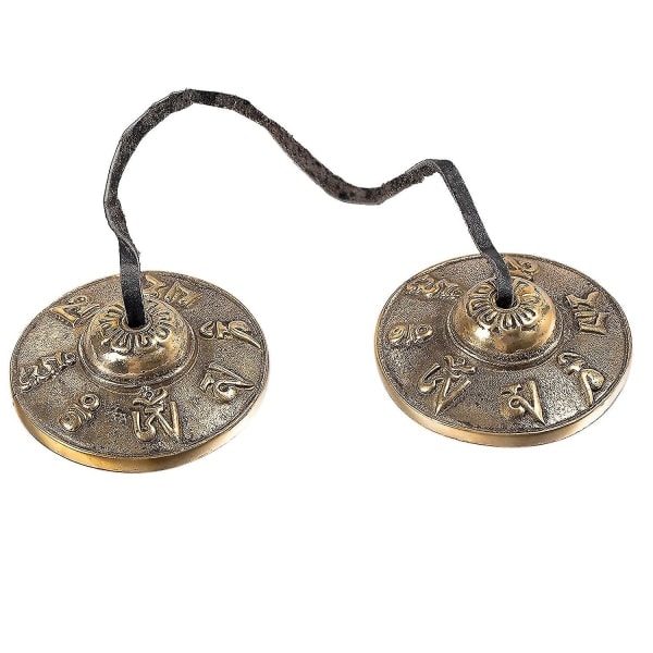 Tibetanske cymbaler meditasjonsklokker 6,5 cm meditasjonsklokker, meditasjons yoga-klokke for perkusjonsinstrumenter