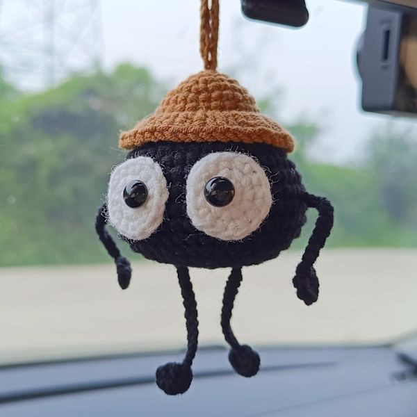 Søt Soot Sprite Elf Bilinnredning, Bilpynt Dashborddekorasjoner Morsomme Gaver til Kvinner Menn .