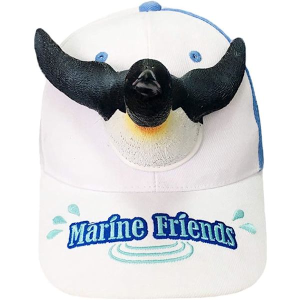 Eläinhattu vanhempi-lapsi asu juhla värikäs eläinhattu muoti persoonallisuus naamiointi baseball-lippis lasten hattu Penguin M