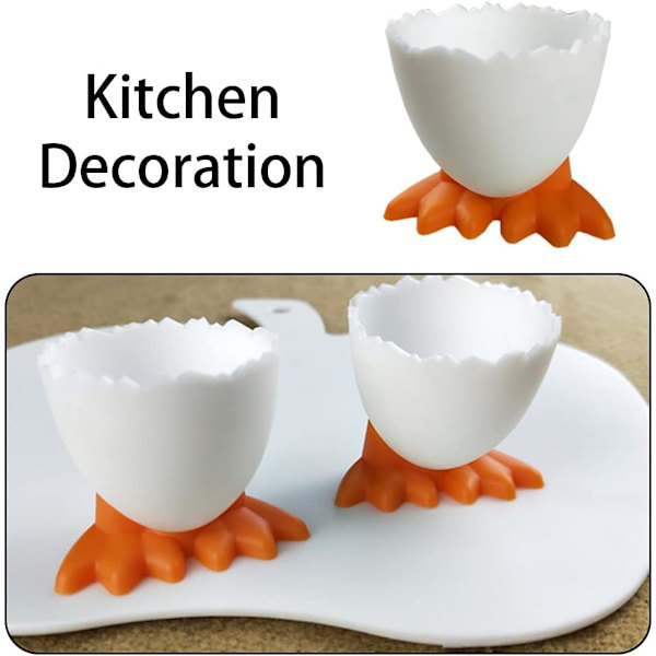 Egg Kopper Tegneserie Egg Holdere Myke Hardkokte Egg Kopper for Frokost Brunsj Myke Kokte Egg
