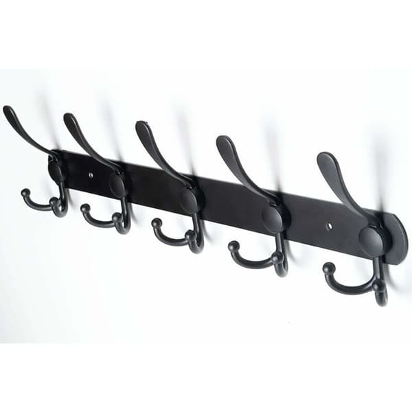 Krog i rustfrit stål (fortykket 5 kroge, sort 40CM, 2 stk.)