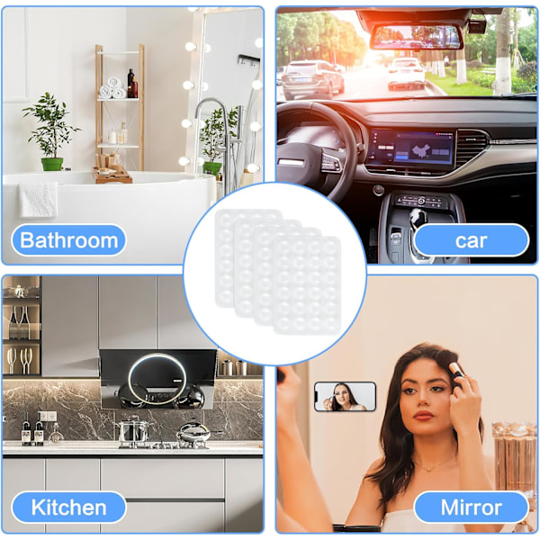 4 st Silikon Sugpropp Mobilskal Fäste, Baksida Mobil Fidget Spegelhållare för Selfies och Tiktok Videor Kompatibel med iPhone och Android Skal