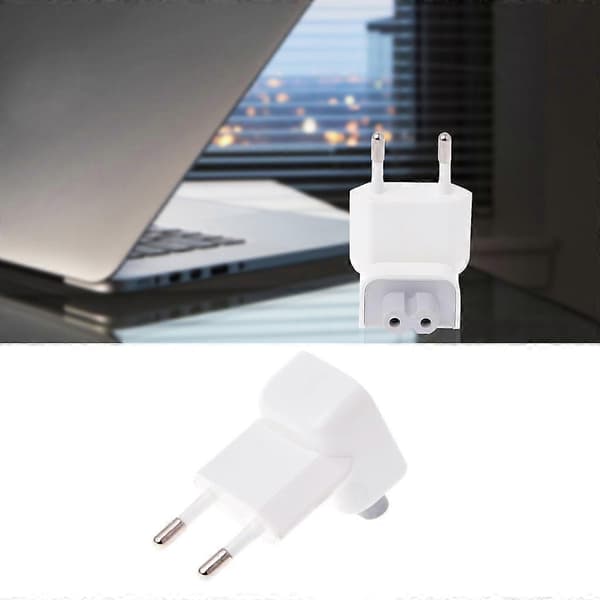 Laptop EU-plugg for Apple Macbook Reise Lader AC Plugg Adapter Konverter