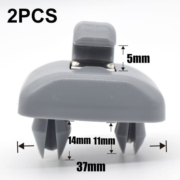 2x Solskjerm Klips Krok Festeholder For Audi A1 A3 A4 A5 Q3 Q5 B6 B7 B8