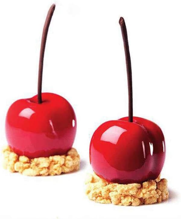 Kakeform Silikonform Dessertform 8 Huller Silikon Kirsebær