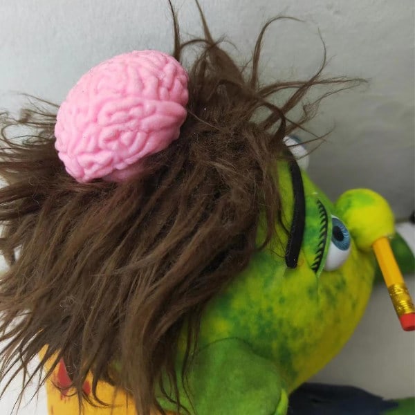 Plysjdukke, morsom dukkeleke med fungerende munn, for barn gutter jenter rollespill zombie 50CM