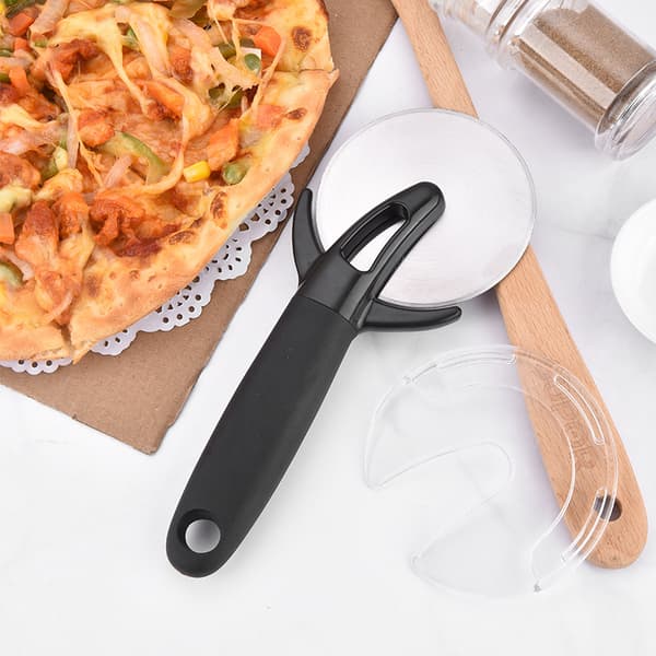 Pizzaformet Kutter i Rustfritt Stål - Pizza Cutter Hjul Rull