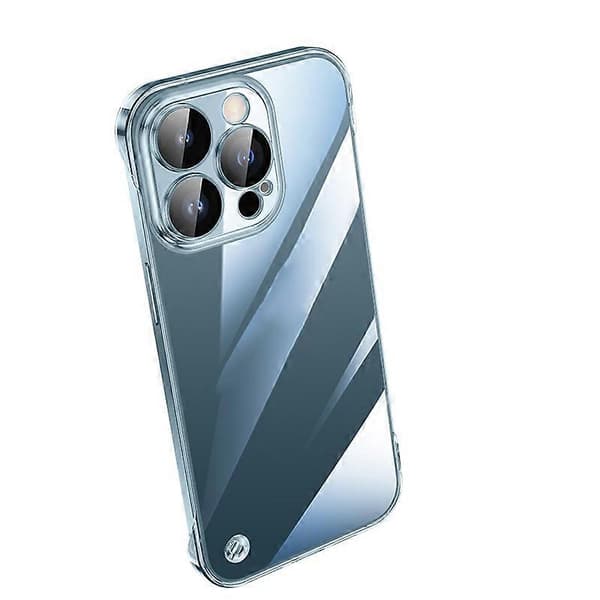 Elektropläterat Ramlöst Transparent PC-skal för iPhone 13 Pro