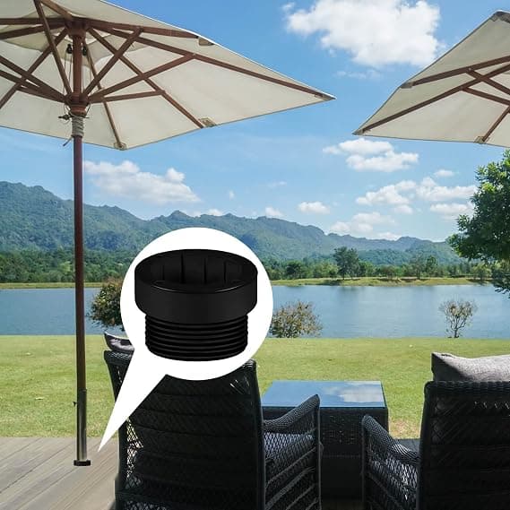 4 stk. Pool Parasol Stabilisator Adapter Gevind Adapter Muffe Pool Parasol Muffe Parasol Stang Stabilisator 1 3/4\"