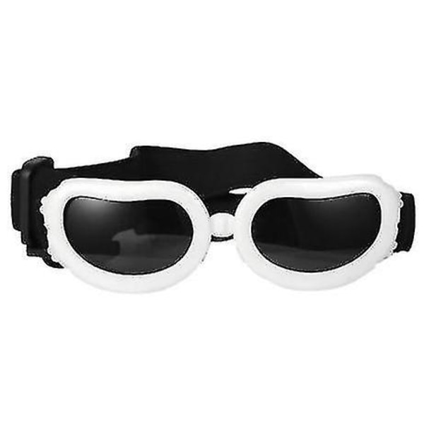 Hundesolbriller til Små Racer, UV-beskyttelse Små Hundegoggles, Vind- og Støvtætte Små Goggles med Justerbare Stropper
