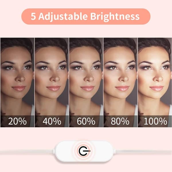 LED Spejlslys Hollywood Stil Spejl Makeup Lys 10 Dæmpbar