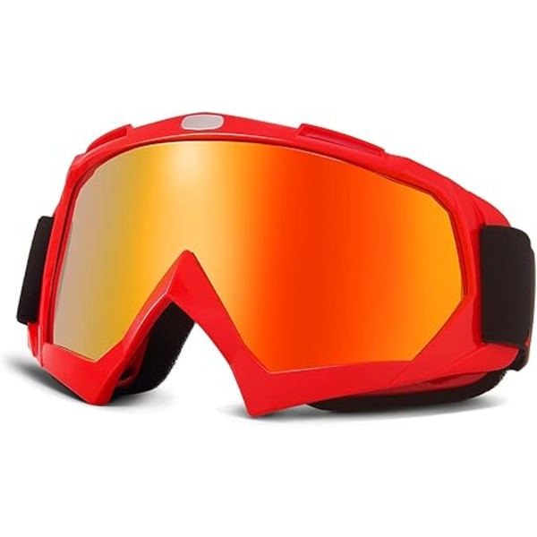 Dirt Bike Briller Motocross Briller Anti UV Ridebriller Red