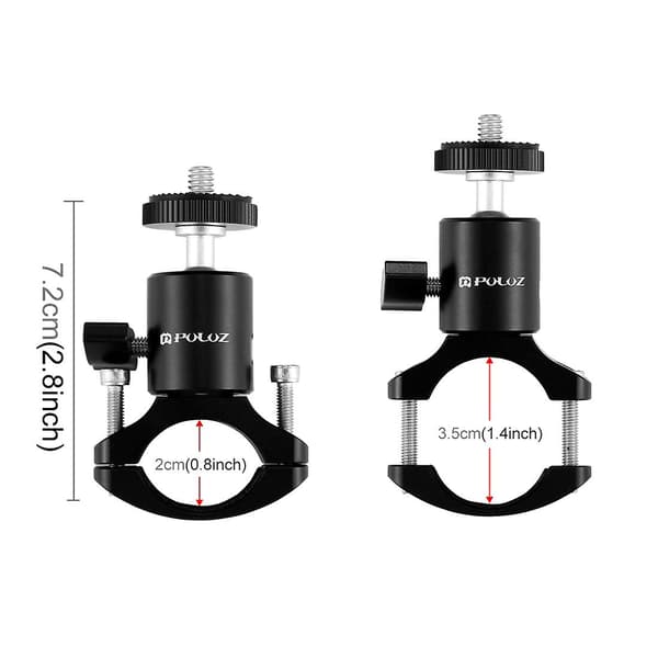 Aluminium Styr Tripod Kuglehoved Adapter Mount til GoPro