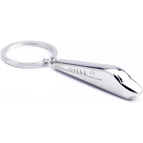 Nøglering Metal højhastighedstog Model Nøglering Nøglering Taske Vedhæng Nøglekæde Gave til jul og fødselsdag.