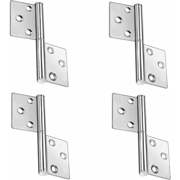 pieces 3 inch * 1.2 hole stainless steel flag hinge thickened door hinge detachable hinge，For home furniture, doors and