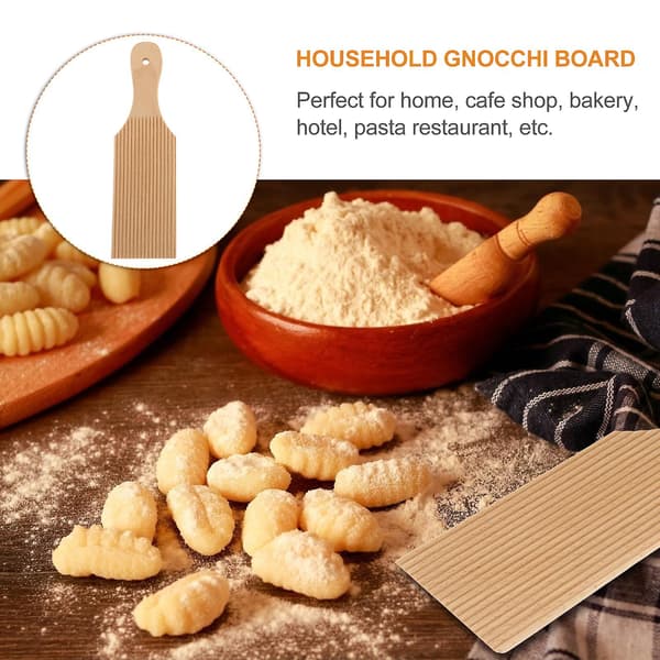 1 st Trä Pasta Bräda Hushålls Gnocchi Bräda Nudlar Smör Bord (Träfärg)