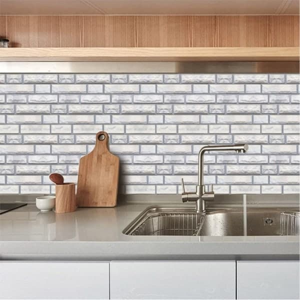 10 stk. Backsplash Peel and Stick selvklebende