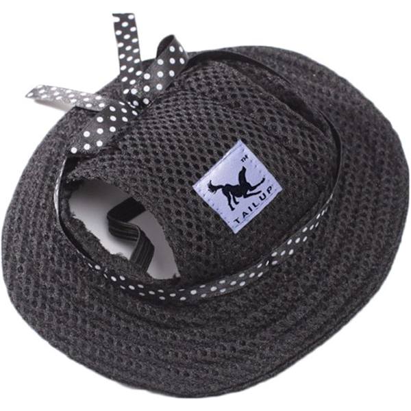Verano mascota sombrero para el sol perro deportes al aire libre protección solar sombrero para el sol perros pequeños cachorros gatos black L