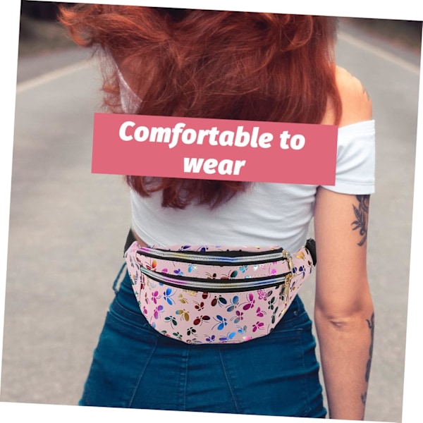 Fanny Pack Fashion Midjeväska Dammode Bälten Trendig Midjeväska Dragkedja Förvaringsväskor Midjeväska för Kvinnor Telefon Midjeväska Vatten Resa Tyg