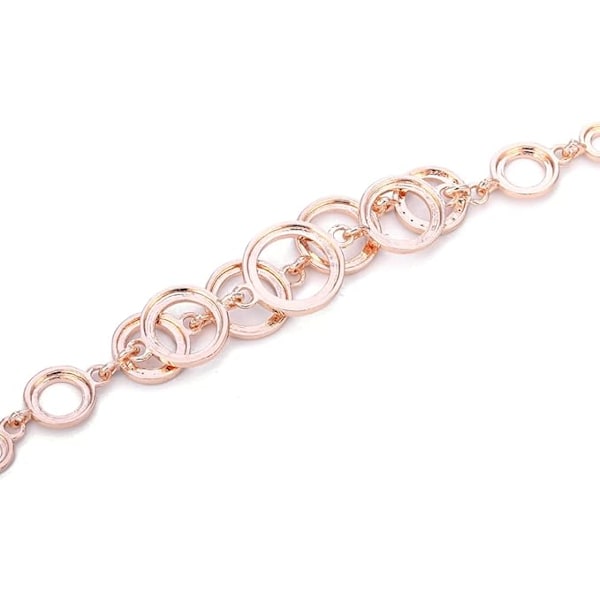 Ouran Armband Ring Kedjearmband för Kvinnor Guldpläterat Silverarmband för Flickor White