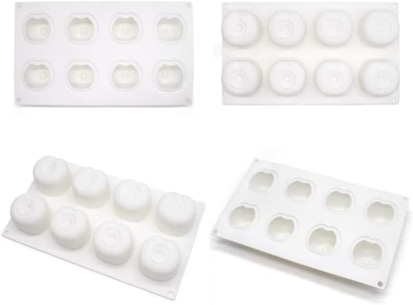 Kageform Silikonform Dessertform 8 Huller Silikon Kirsebær