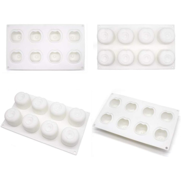 Kakeform Silikonform Dessertform 8 Huller Silikon Kirsebær