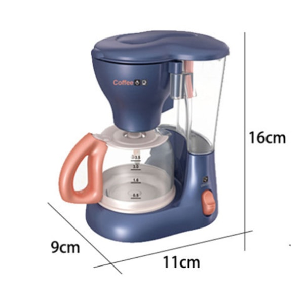 Simulaatiokeittiö lelupesukone paahdin mikroaaltouuni leikkiä luova lasten lelut, simulaatiovalaistus Coffee machine