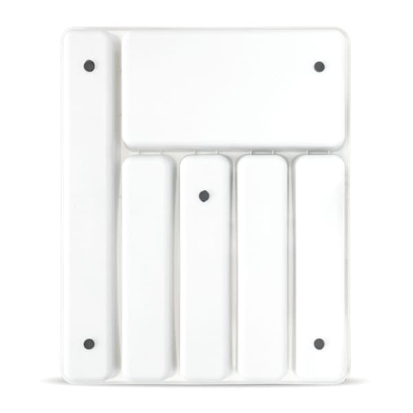Skuffbeskytter for bestikk, Hvit, 4,5 x 32 x 40 cm