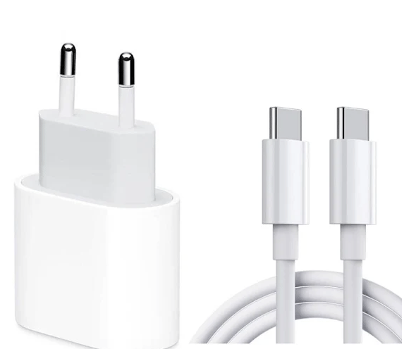 Mobiltelefon Hurtigoplader - Adapter og Kabel 20W USB-C 2m