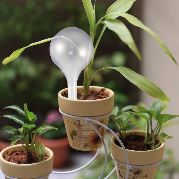 12 stk. automatiske vanningskuler i plast for planter, selvvannende