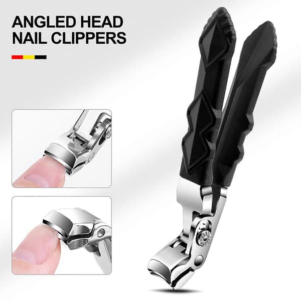 Cumuul ClipMaster Pro, Ergonomisk Vinklet Hode Negleklipper for Eldre, Kampanje