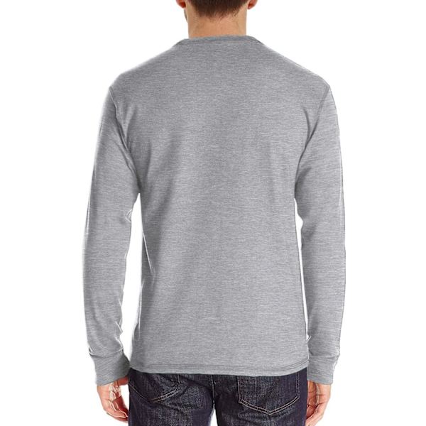 Miesten pitkähihaiset polopaidat taskulla, rennot golfpaidat Grey1 M