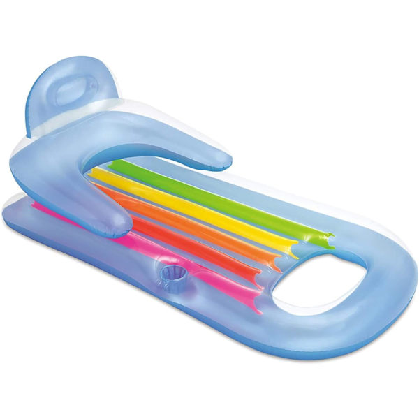 Uppblåsbar poolstol (blå)