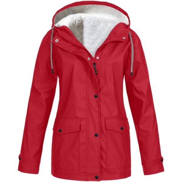 Rød XL efterår/vinter fleece jakke top red XL