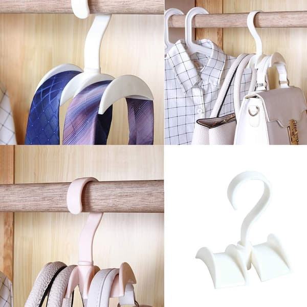 4-pack Tote Bag-hållare, Klädhängare Krokar