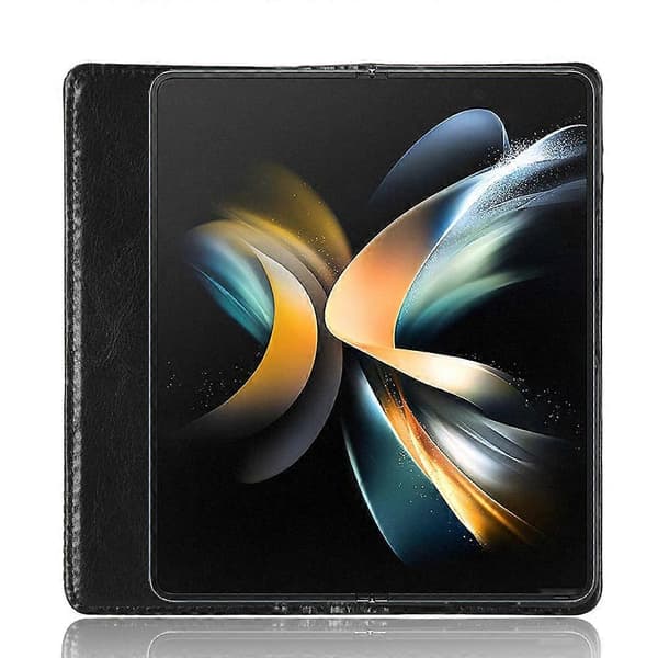 För Samsung Galaxy Z Fold4 5G Magnetspänne Retro Textur Läder Telefonfodral