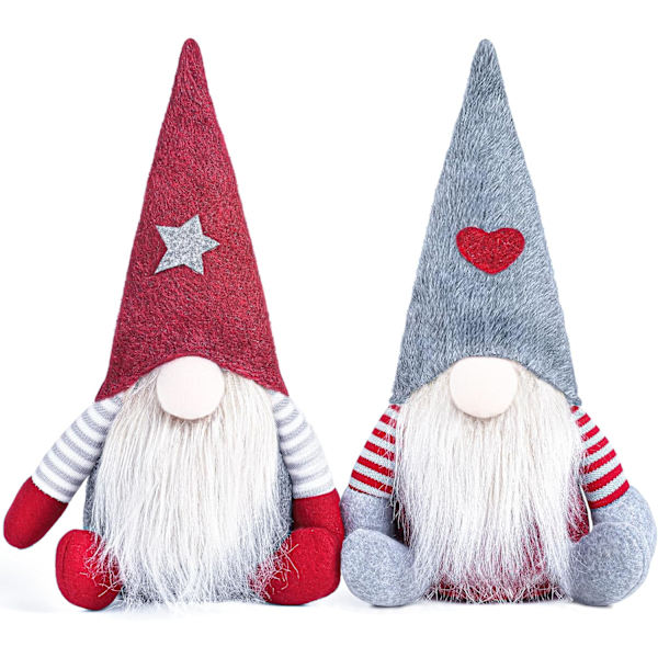 Jul dvärg plysch tomte, Jul Gonk dvärg tomte figur juldekorationer skrivbordsdekorationer julartiklar plyschdocka present